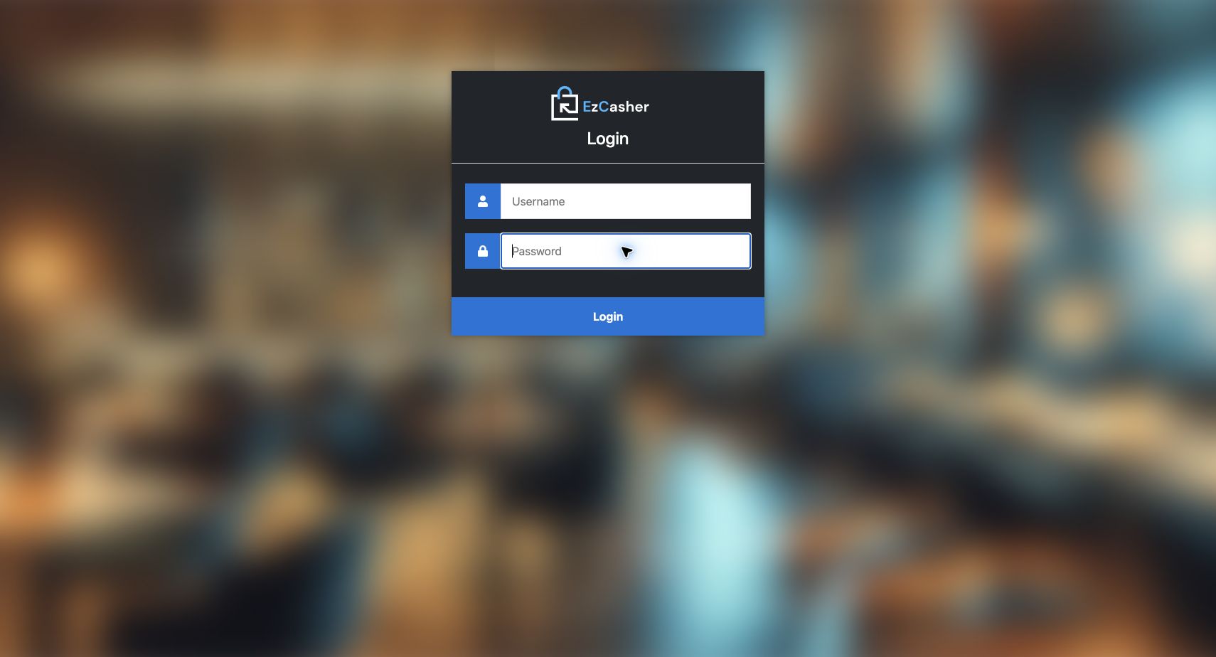 Login der EzCasher WebApp ohne Zugangsdaten