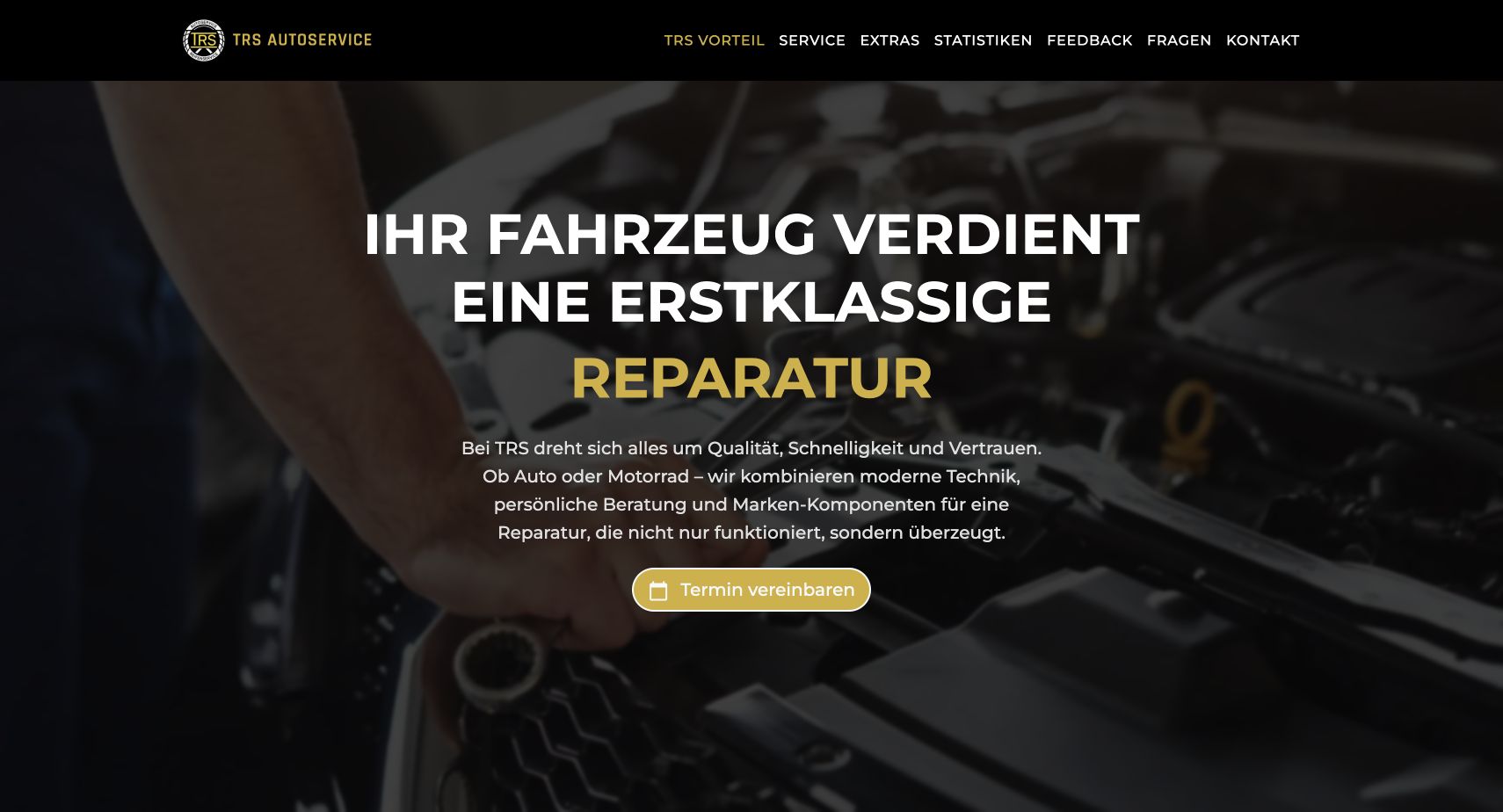 Aktuelle Website von TRS Autoservice Heilbronn